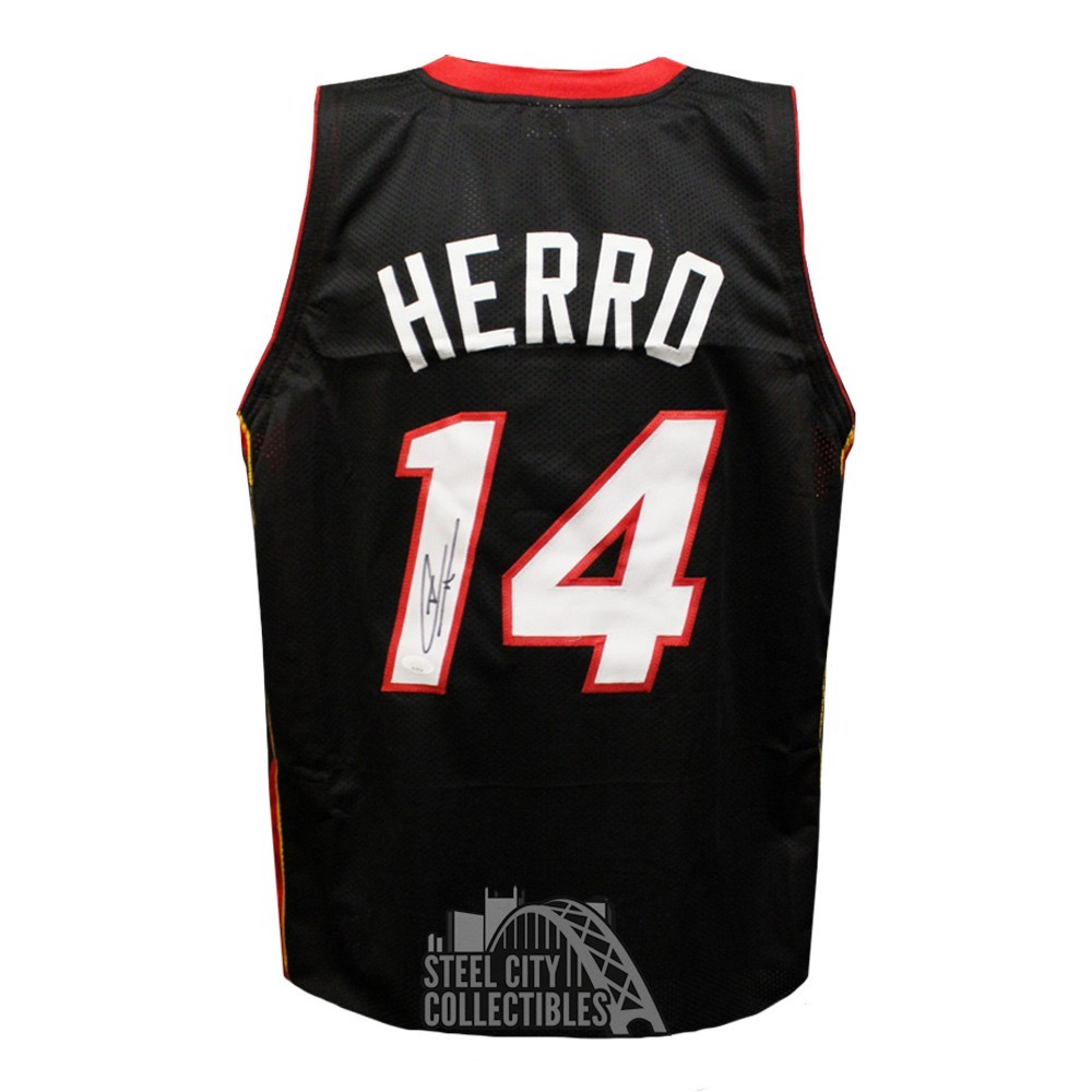 Tyler Herro Autographed Miami Custom Black Basketball jersey - JSA