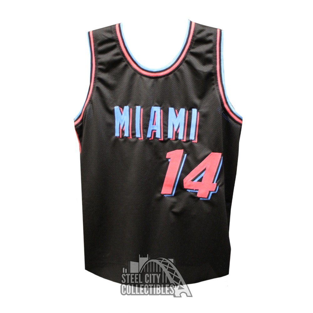 Tyler Herro Autographed Miami Vice Custom Basketball Jersey - BAS