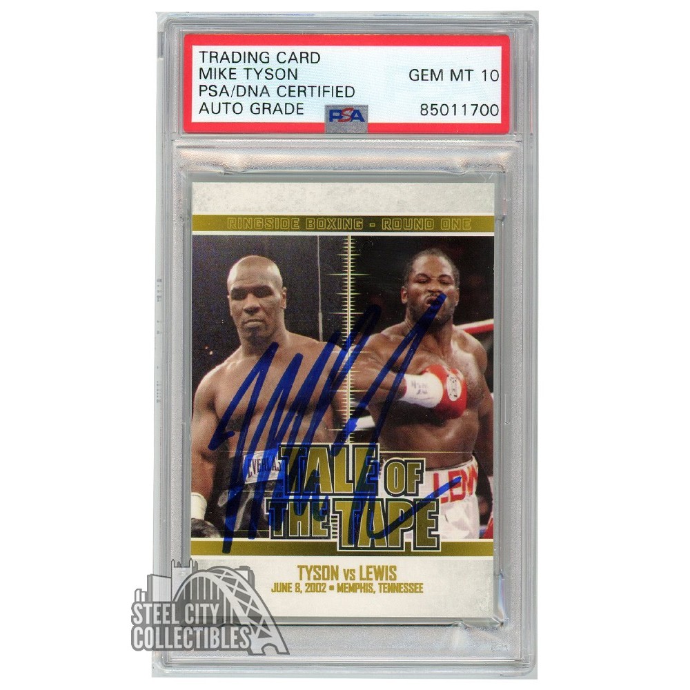 Mike Tyson 2010 Sport Kings Tale of the Tape Autograph Card 61 PSA/DNA