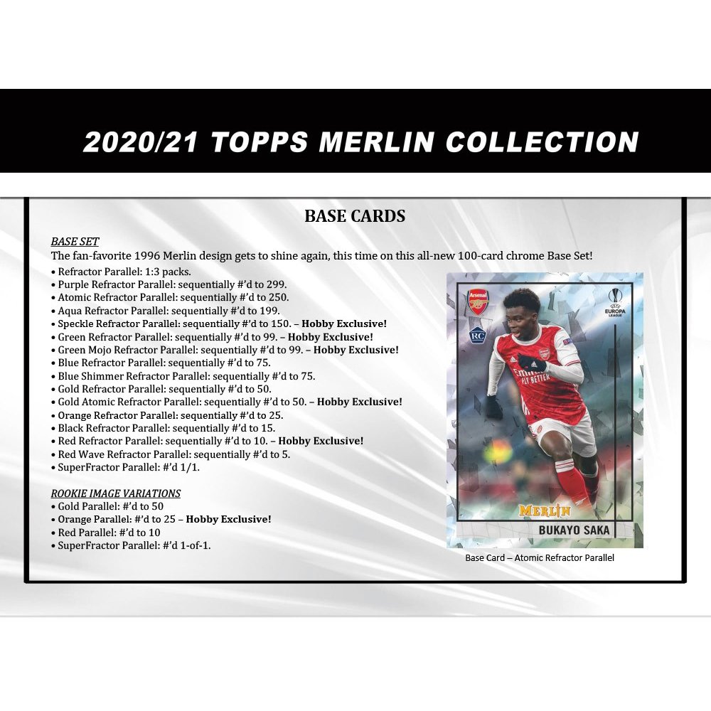 Topps Merlin Chrome 2020/21 Champions/Europa League Cards 