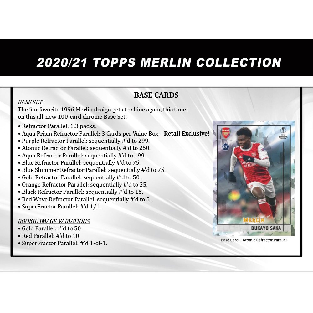 2020-21 Topps Merlin Chrome Soccer 7 Pack Blaster Box | Steel City