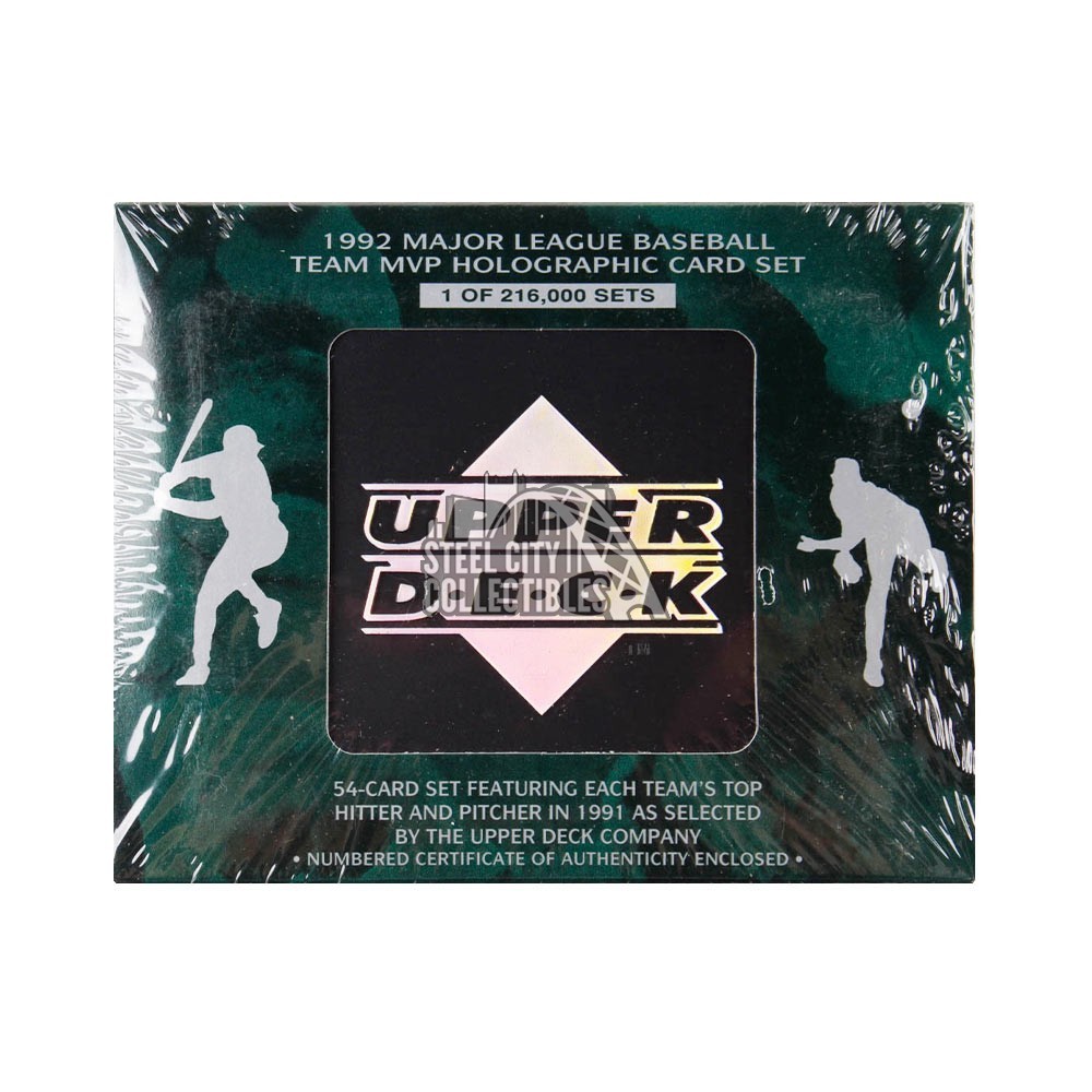 1992 Upper Deck MLB Baseball Team MVP Holographic Card Box Set | Steel City Collectibles 1992 Upper Deck MLB Baseball Team MVP Holographic Card Box Set | Steel City Collectibles