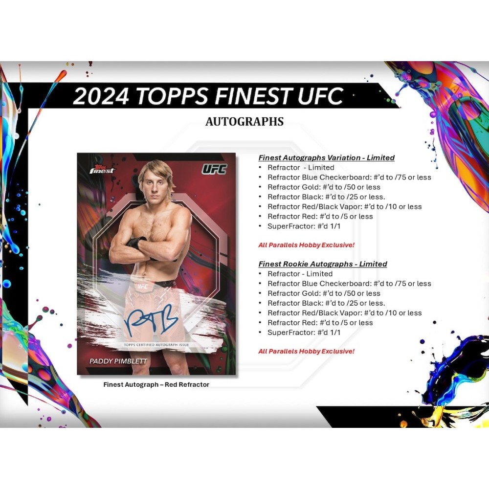 Topps - 直筆サインカード 2024 Finest UFC 魅津希 99枚限定の