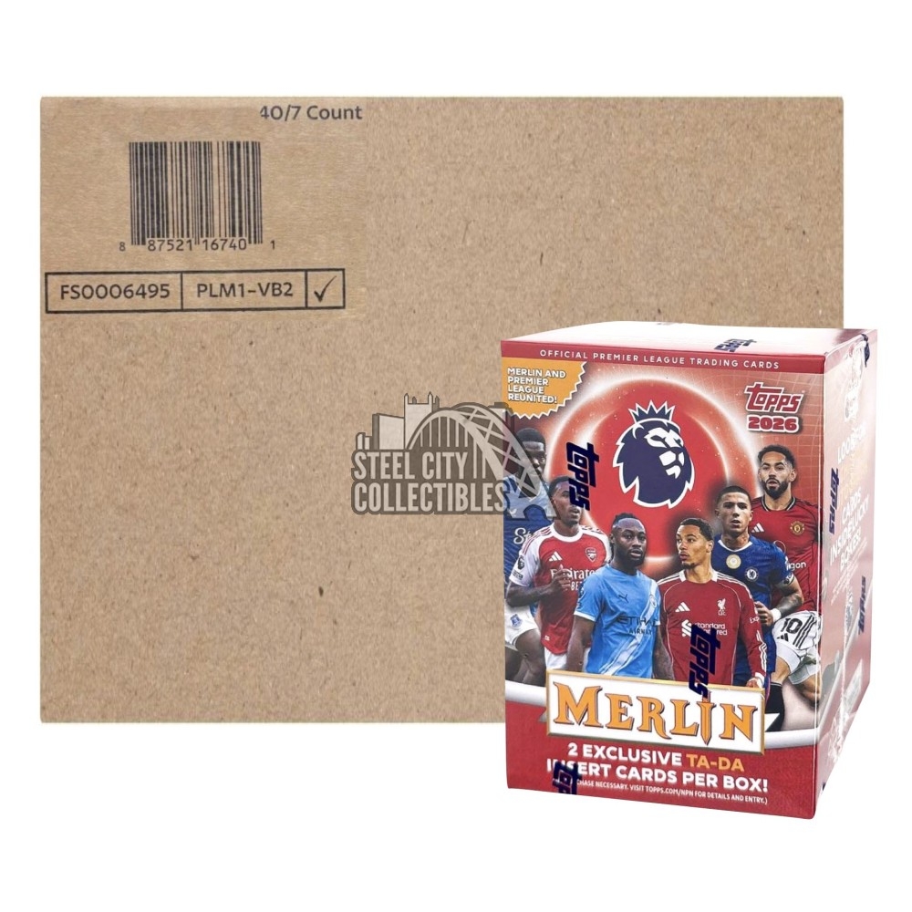 2025-26 Topps Merlin English Premier League Soccer Blaster 40-Box