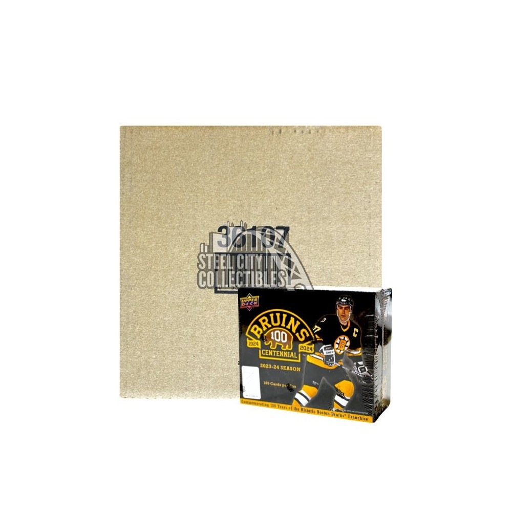 2023-24 Upper Deck Boston Bruins Centennial Box Set 20-Box Case | Steel ...