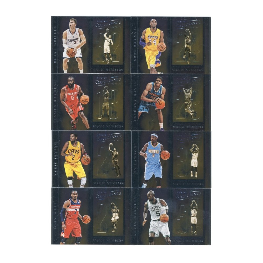 201213 Panini Brilliance Basketball Magic Numbers 15Card Insert Set Steel City Collectibles