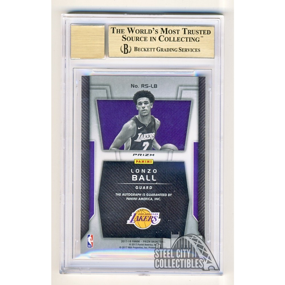 Lonzo Ball 2017-18 Panini Prizm Gold Parallel Rookie Signatures
