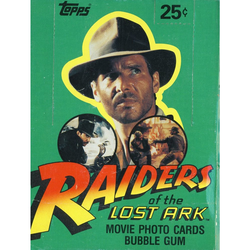 Indiana Jones RAIDERS OF THE LOST ARK 1981 TOPPS Complete 88 Card Set Wrapper 