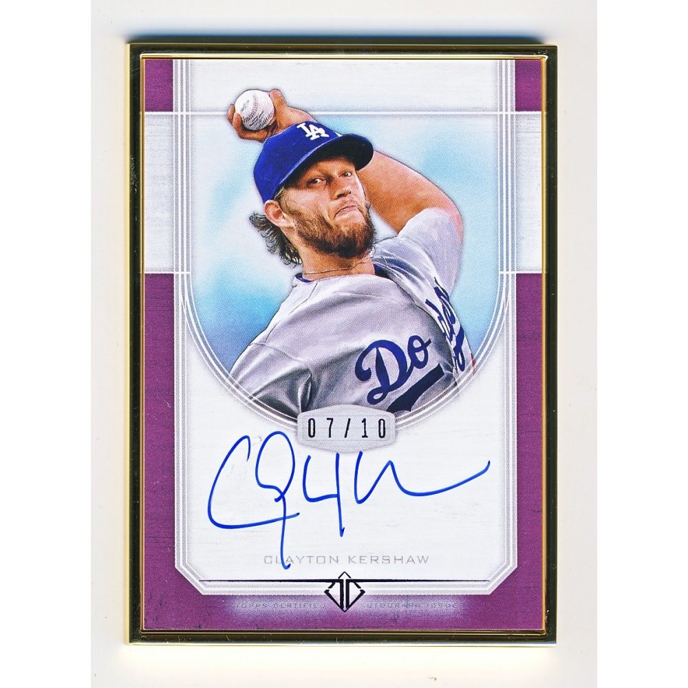 clayton kershaw signed jersey