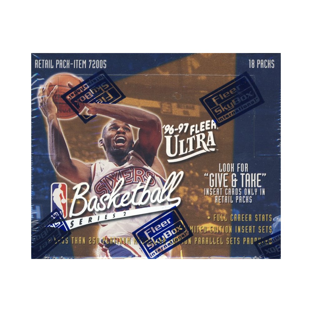 1996-97 Fleer Ultra Series 2 Basketball 18ct Retail Box | Steel