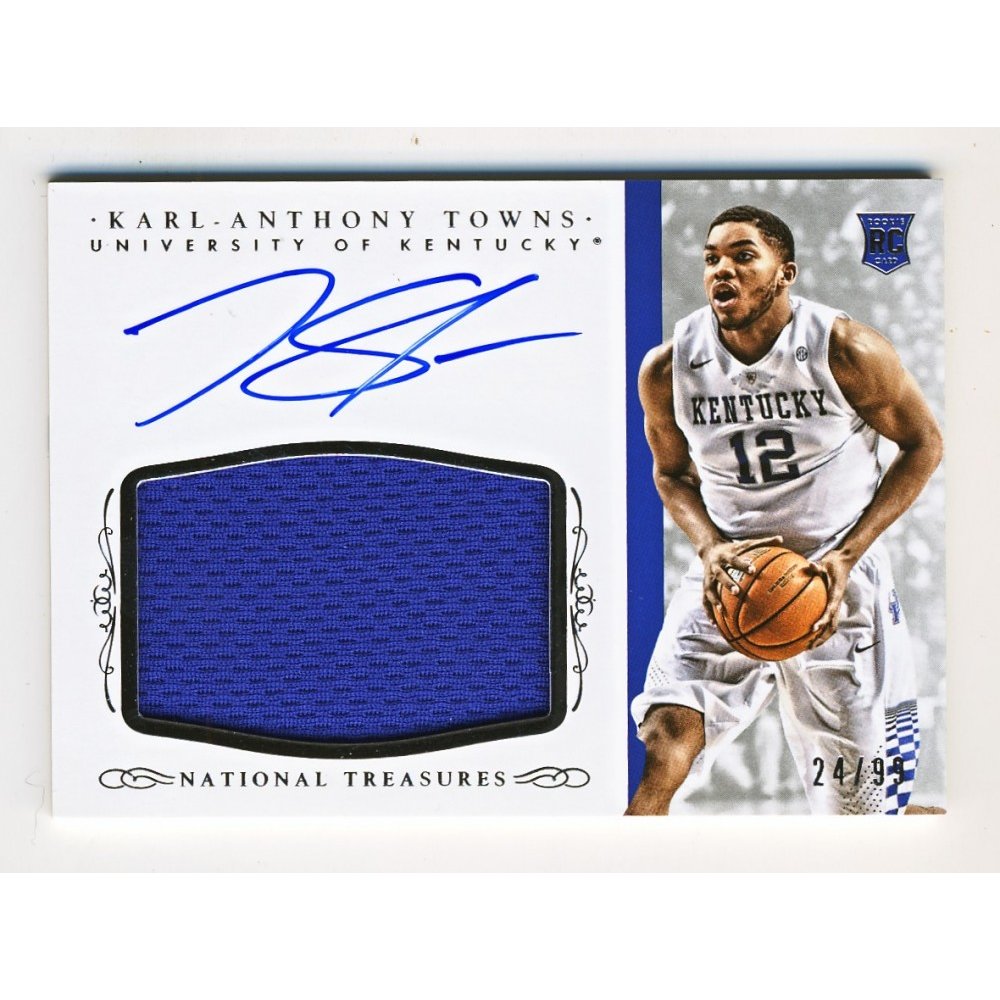 karl anthony towns signed jersey