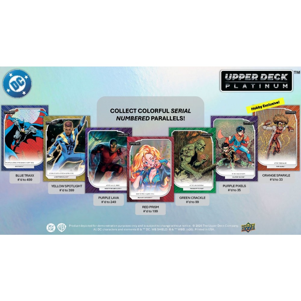 2026 Upper Deck DC Platinum Hobby 8-Box Case | Steel City Collectibles