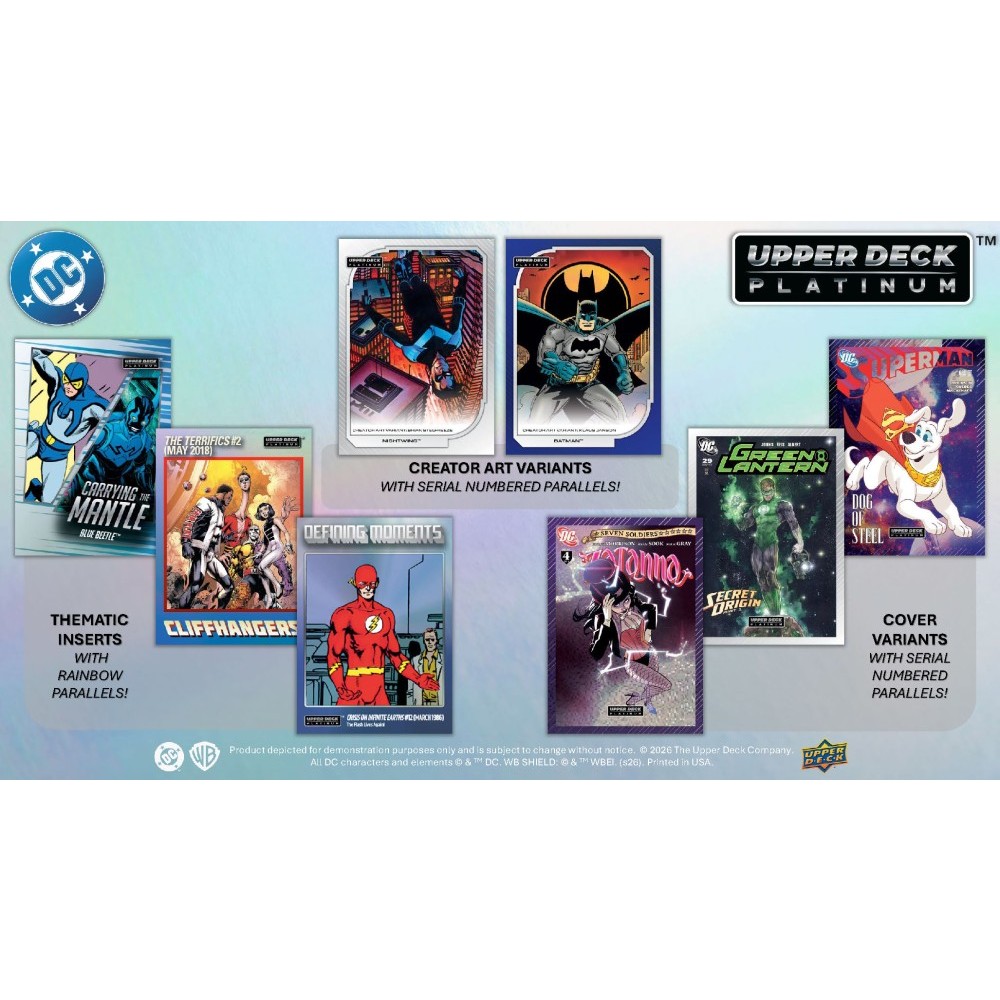 2026 Upper Deck DC Platinum Hobby 8-Box Case | Steel City Collectibles