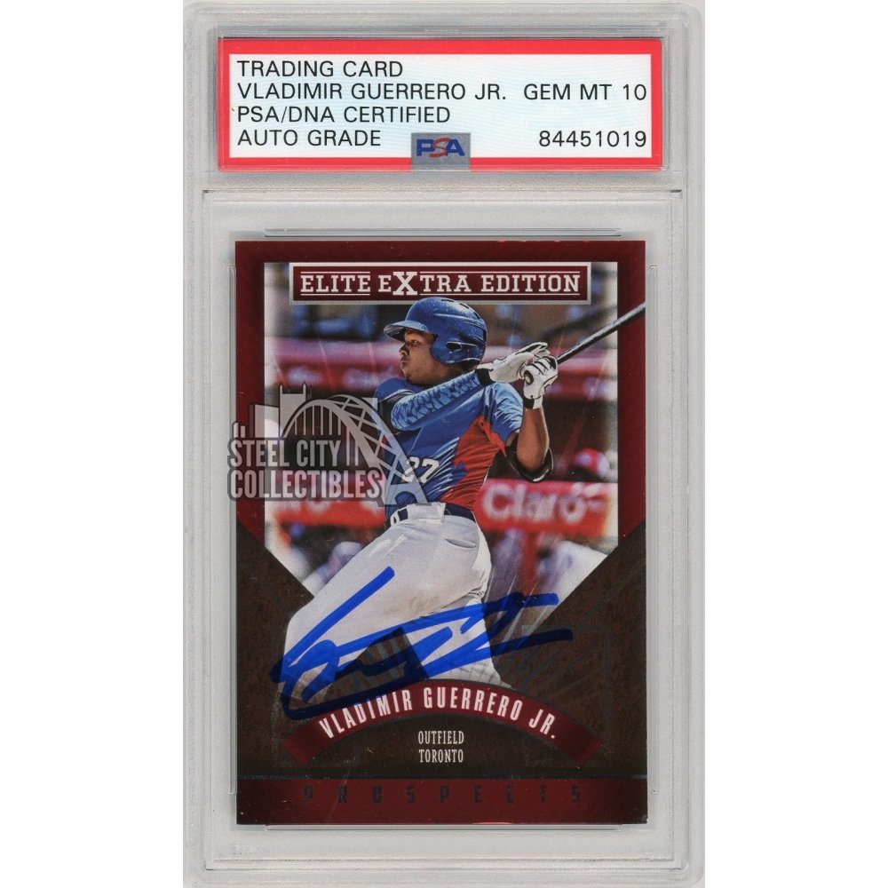 Vladimir Guerrero Jr 2015 Elite Extra Autographed Card #169 PSA/DNA 10