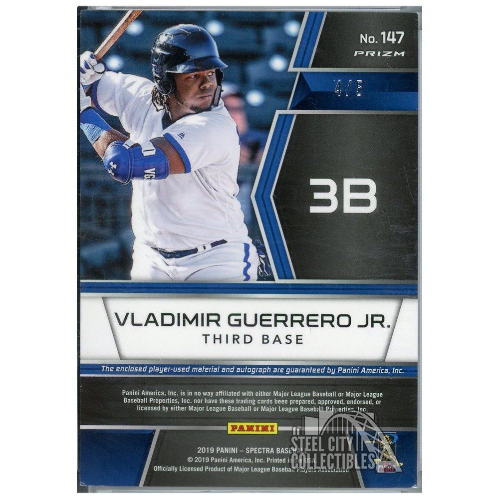vladimir guerrero jr サイン 2019 panini Vladimir Guerrero Jr 2019 Panini Spectra Green Autograph