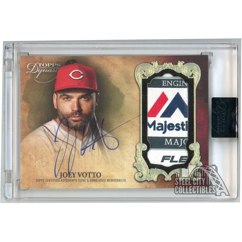 Joey Votto 2021 Topps Dynasty Gold Patch Auto Card #DAP-JV1