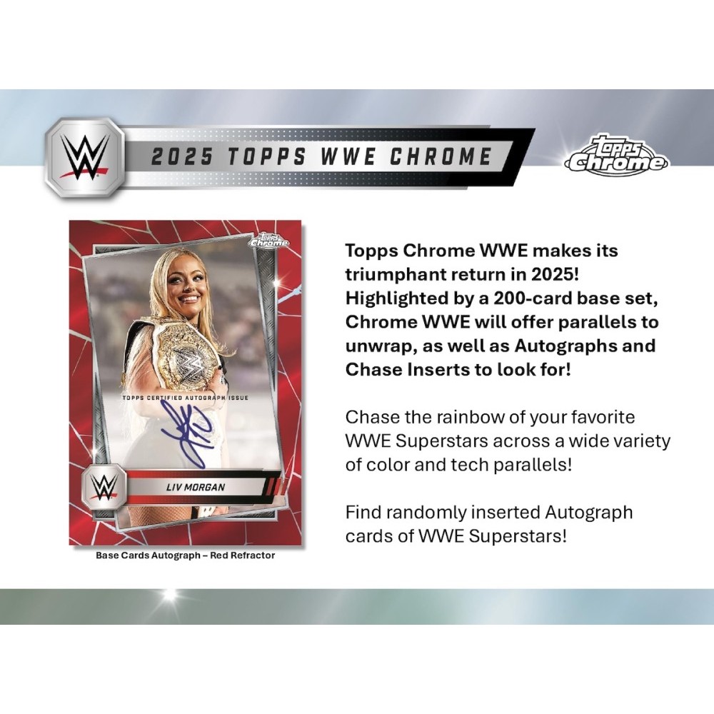 2025 Topps Chrome WWE Wrestling Mega Box | Steel City Collectibles