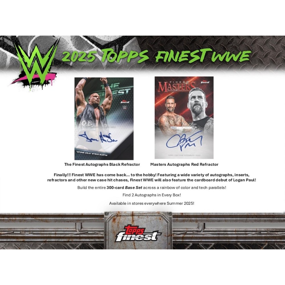 2025 Topps Finest WWE Wrestling Hobby Box | Steel City