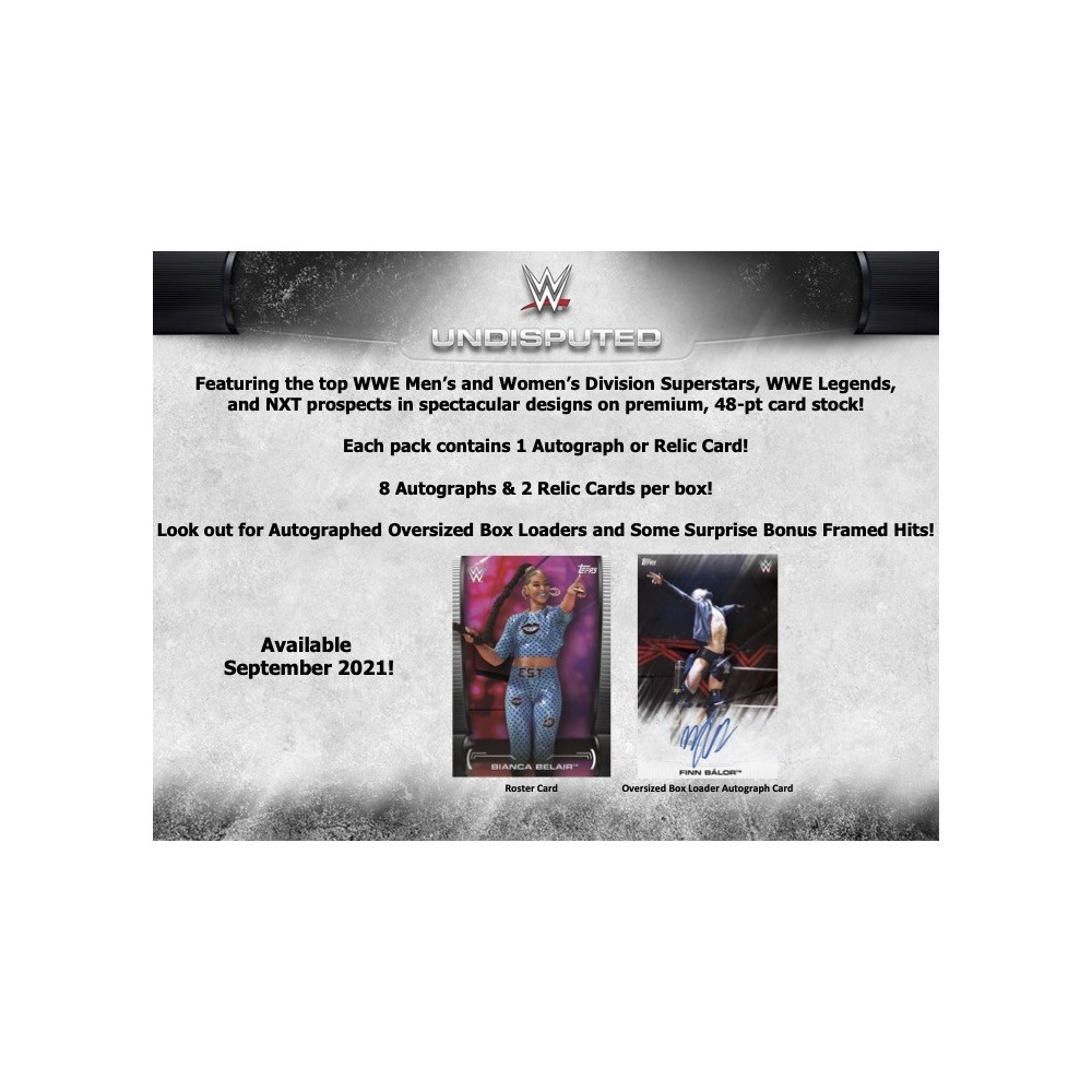 2021 Topps WWE Undisputed Wrestling Hobby Box | Steel City Collectibles