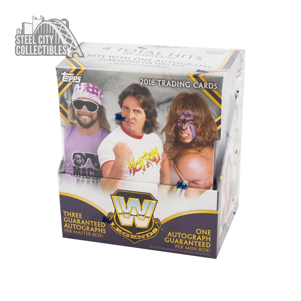 2018 TOPPS LEGENDS OF WWE WRESTLING HOBBY BOX FACTORY SEALED NEW