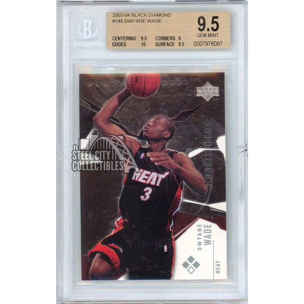 Dwyane Wade 2003-04 Upper Deck Black Diamond Rookie Card #148 BGS