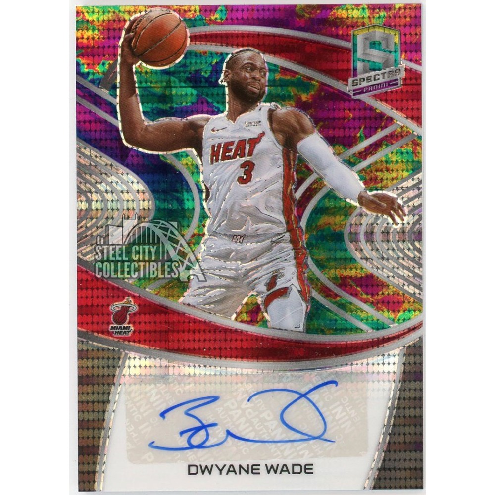 Dwyane Wade 2020-21 Panini Spectra Autograph Card #SIG-DWY 7/35