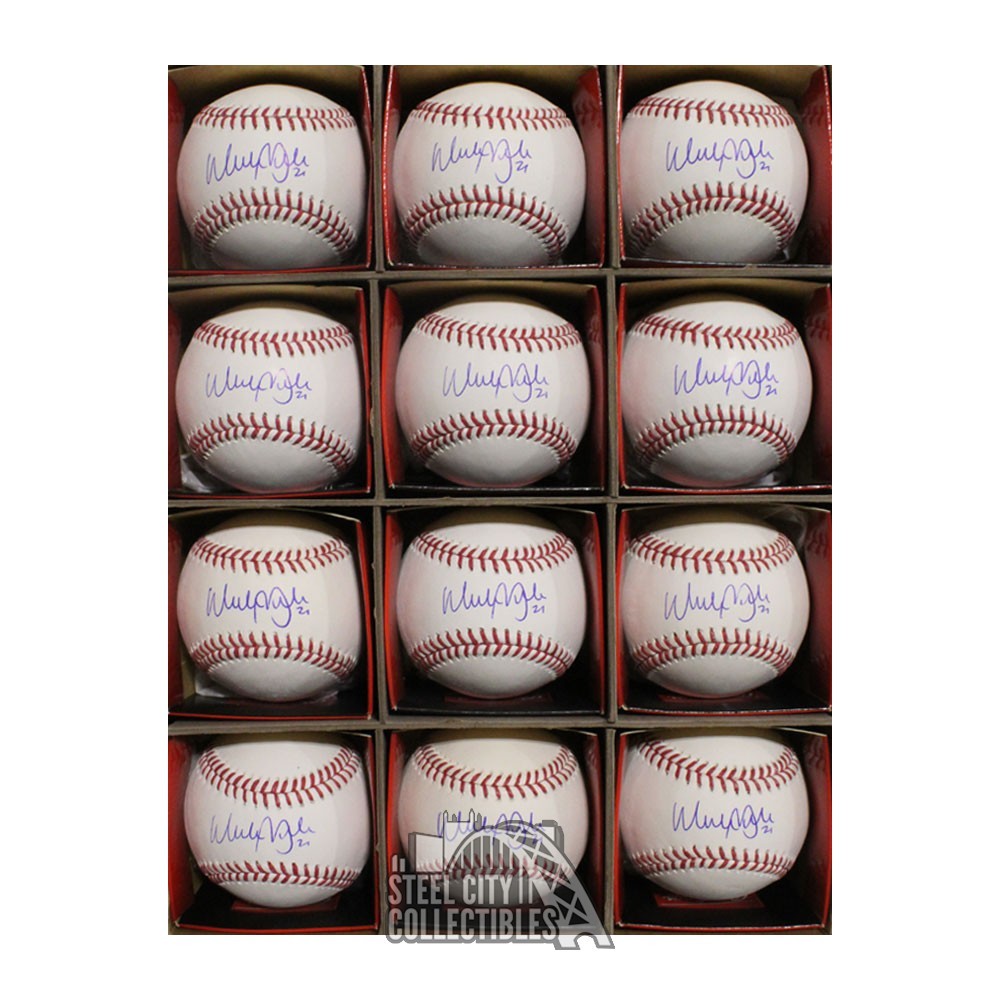 12 CT Lot Walker Buehler Autographed Official MLB Baseball - BAS