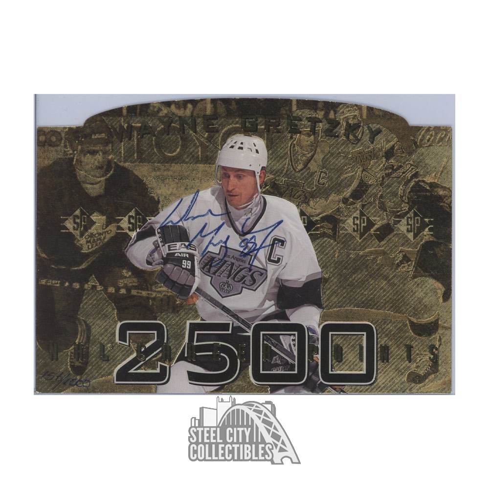 Wayne Gretzky Autographed 1994-95 Upper Deck 2500 Points Oversized Hockey Card /1000 - UDA | Steel City Collectibles Wayne Gretzky Autographed 1994-95 Upper Deck 2500 Points Oversized Hockey Card /1000 - UDA | Steel City Collectibles