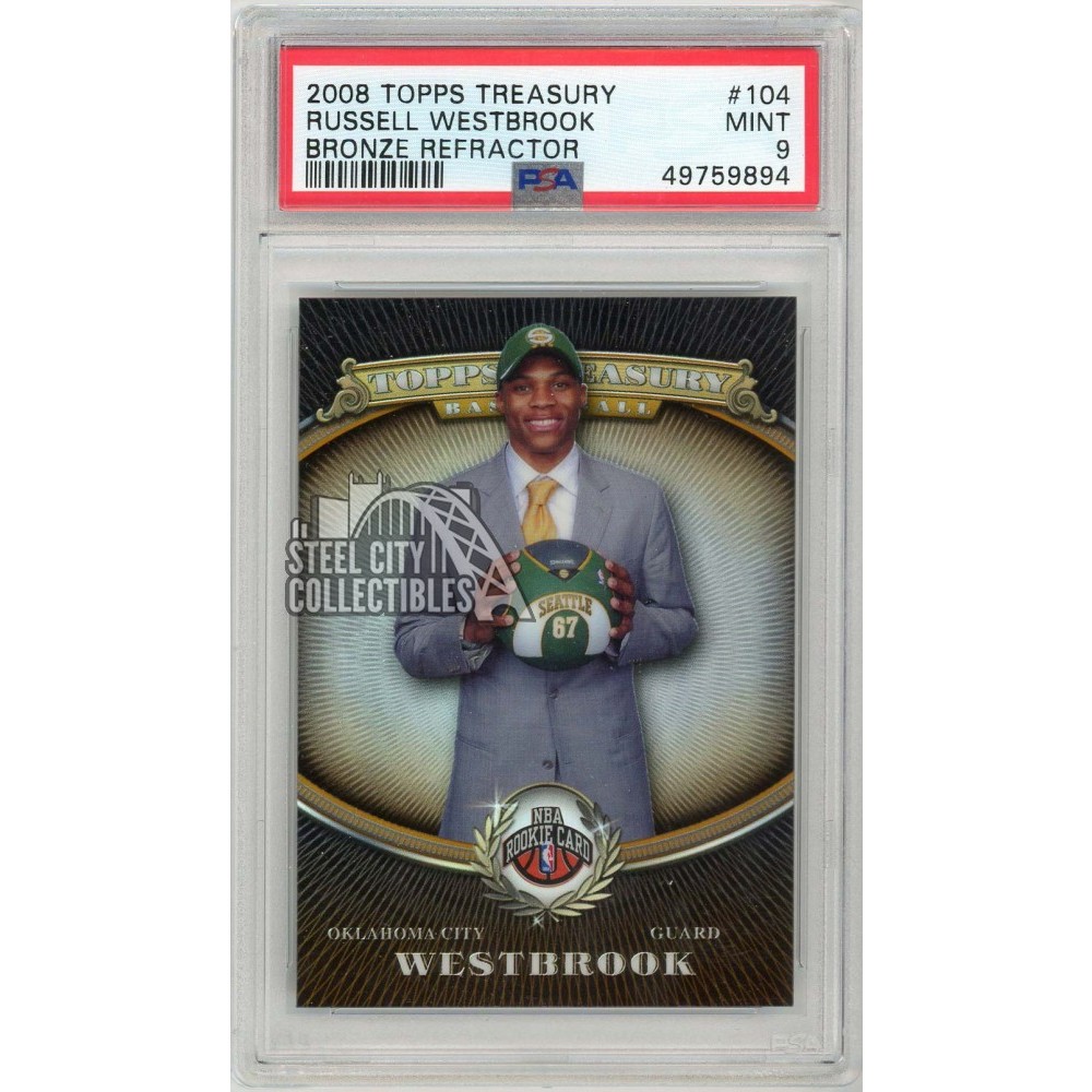 Russell Westbrook 2008-09 Topps Treasury Bronze Refractor Rookie