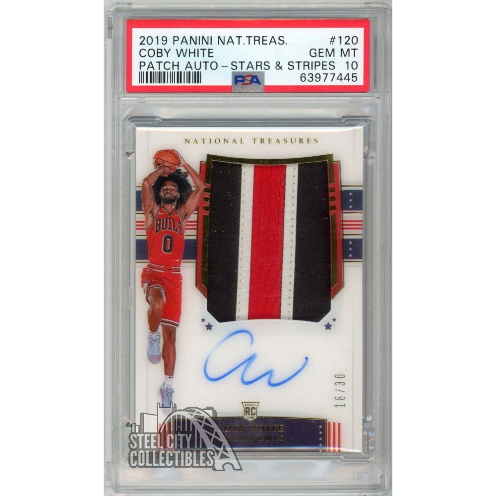 Coby White 2019-20 Panini National Treasures Stars Stripes Rookie