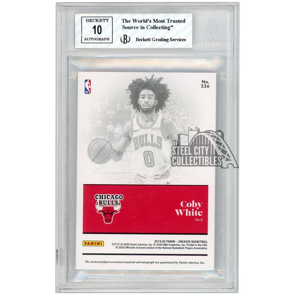 Coby White 2019-20 Panini Encased Red Rookie Dual Patch