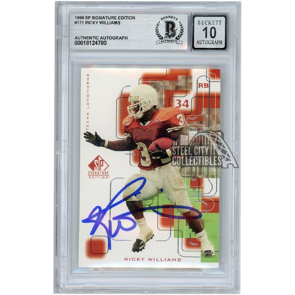 Ricky Williams 1999 Upper Deck SP Signature Edition Rookie Autograph ...