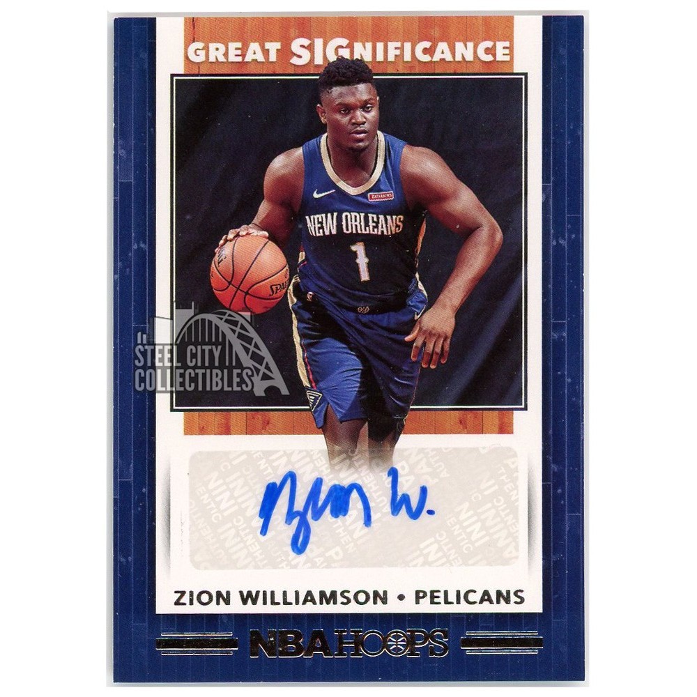 Zion williamson autographed sales basketball
