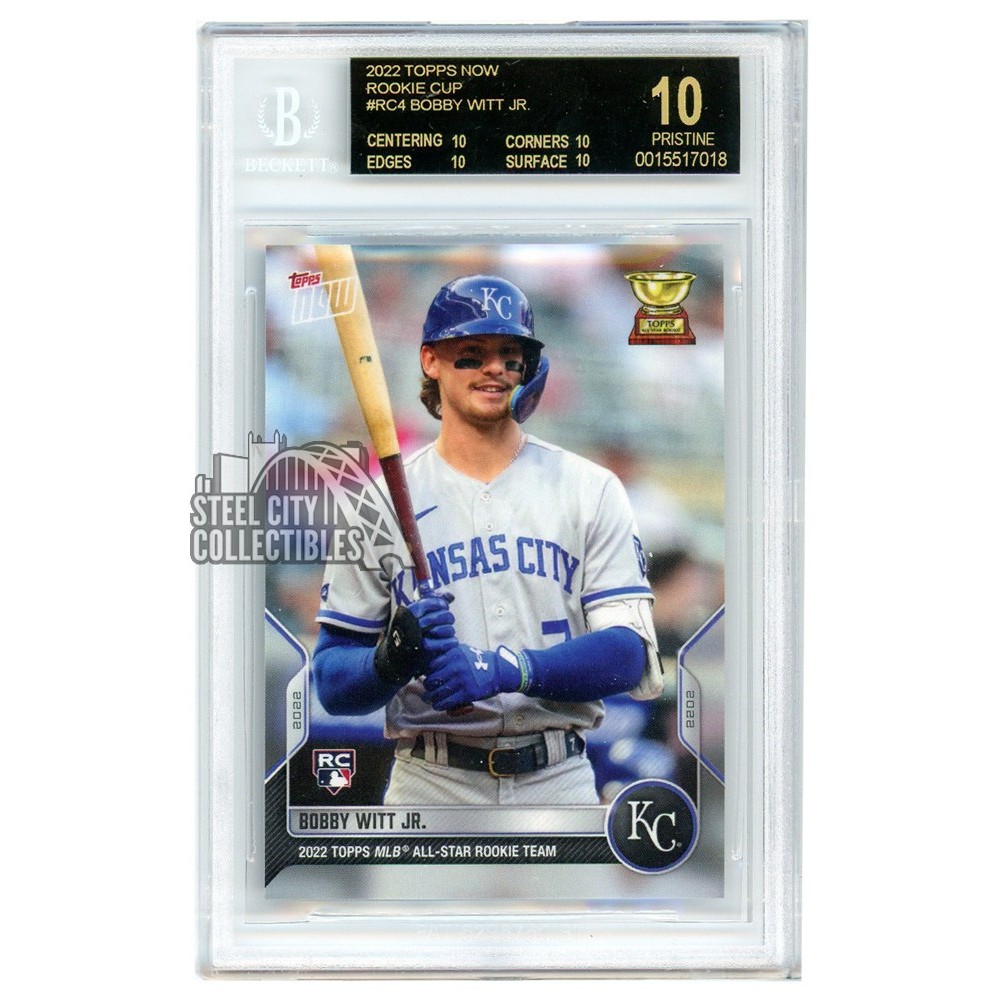 Bobby Witt Jr 2022 Topps Now Rookie Card #RC-4 BGS 10 Pristine