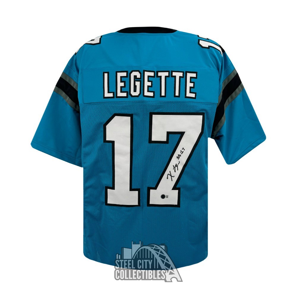 Xavier Legette Autographed Carolina Blue Custom Football Jersey