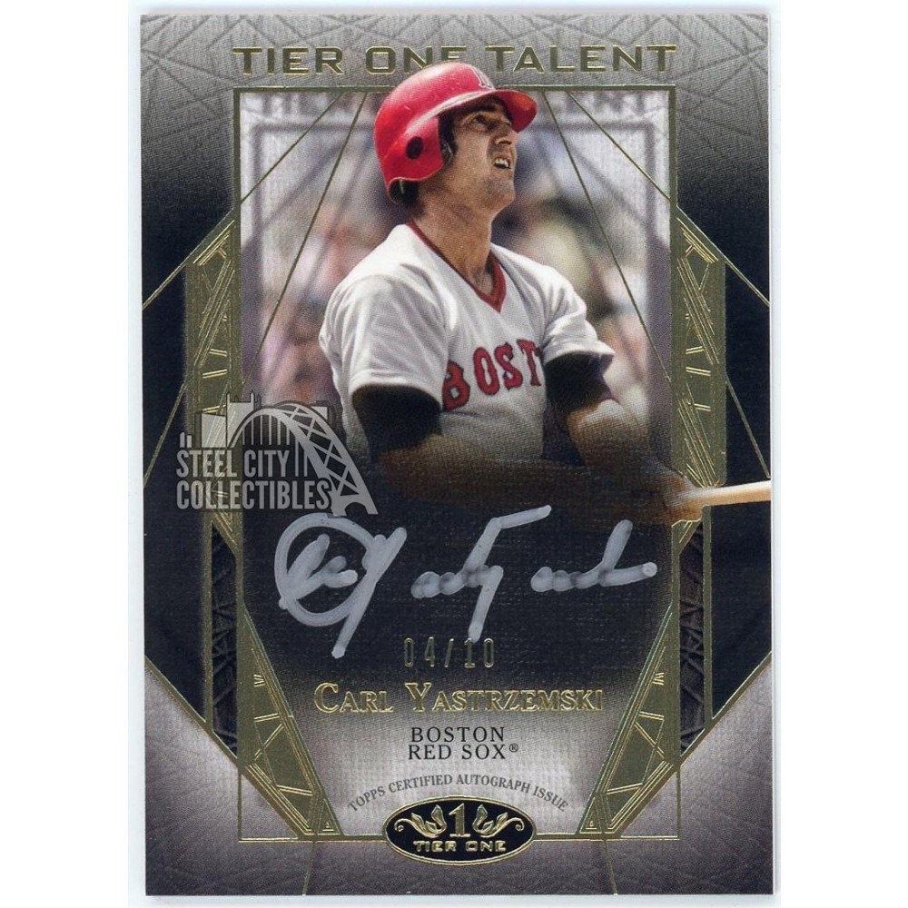 Carl Yastrzemski 2022 Topps Tier One Talent Autograph Card #T1TA