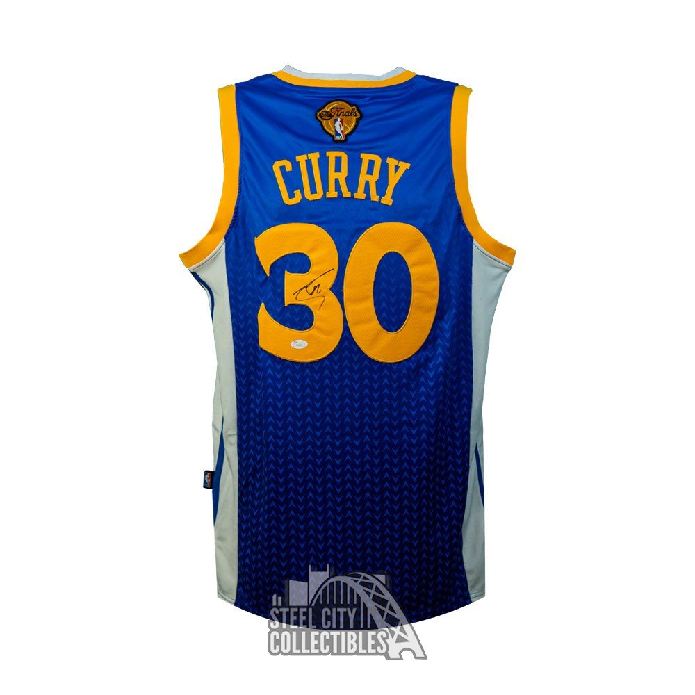 Stephen Curry Signed Warriors Adidas Autographed NBA Youth Jersey