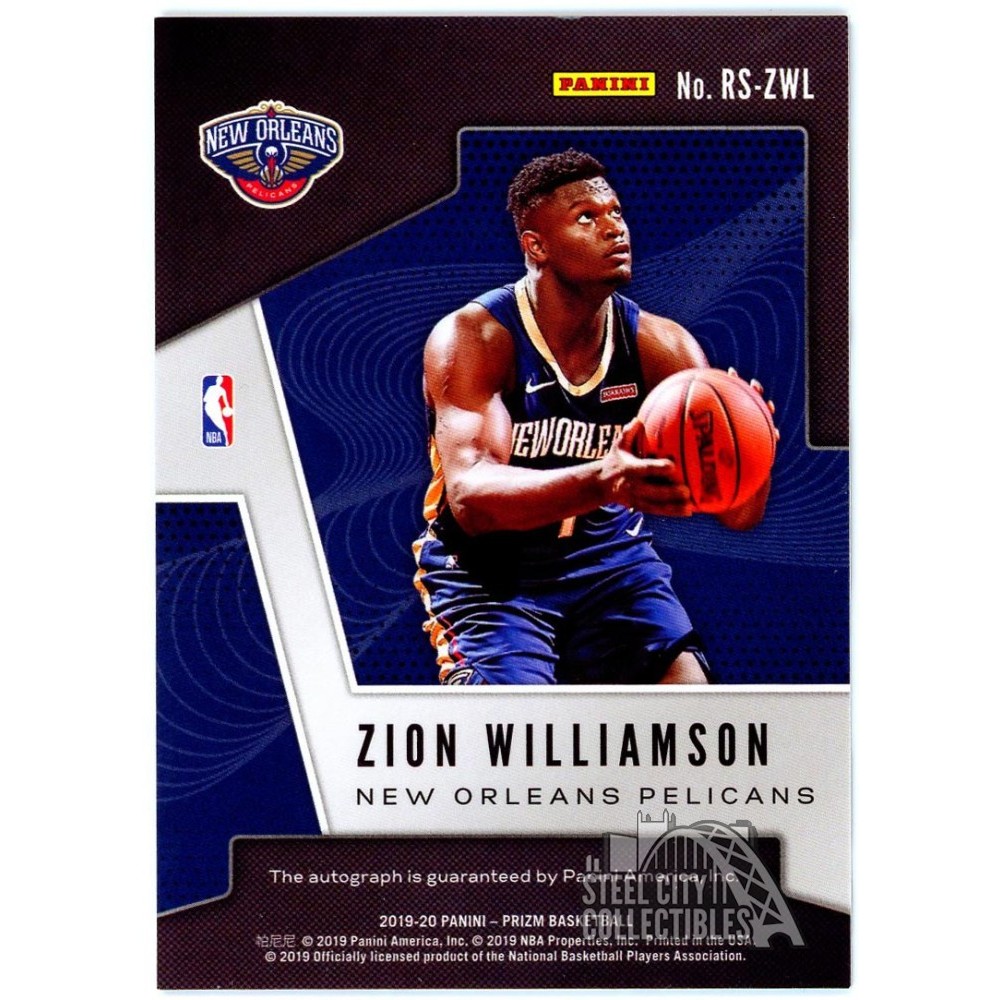 Zion Williamson 2019-20 Panini Prizm Rookie Autograph Card #RS-ZWL
