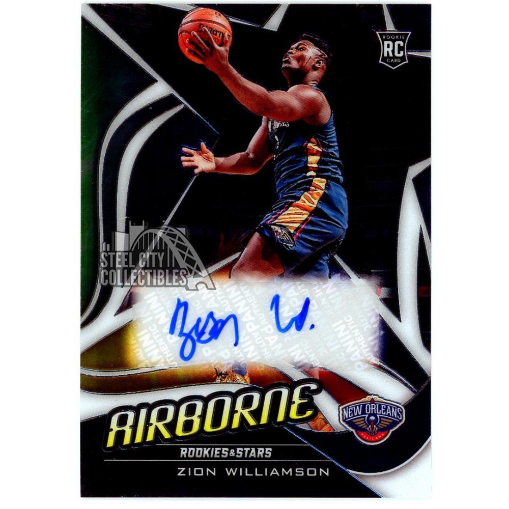Zion Williamson 2019-20 Panini Chronicles R&S Airborne Rookie Auto