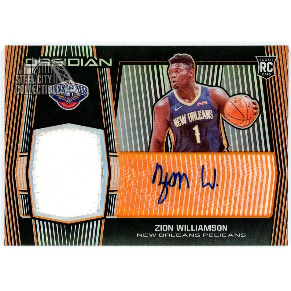 Zion Williamson 2019-20 Panini Obsidian Orange Rookie Patch