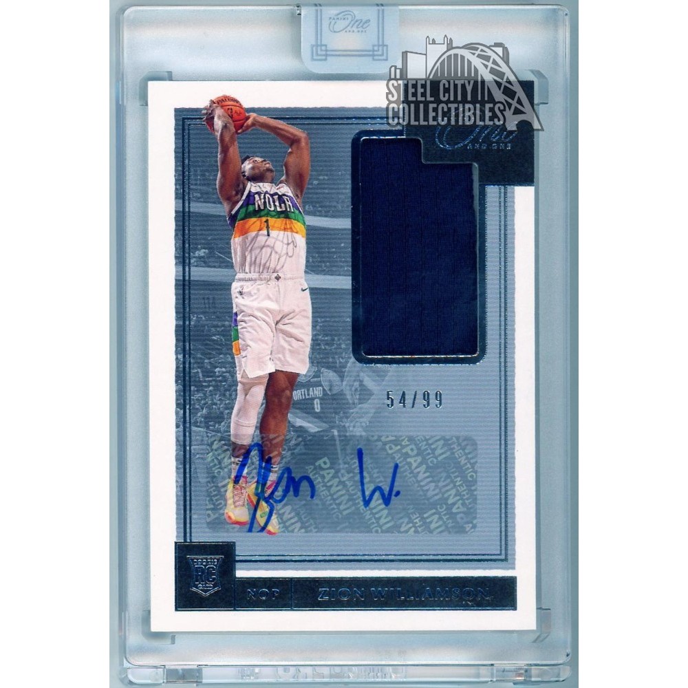 Zion Williamson 2019-20 Panini One And One Rookie Patch Autograph