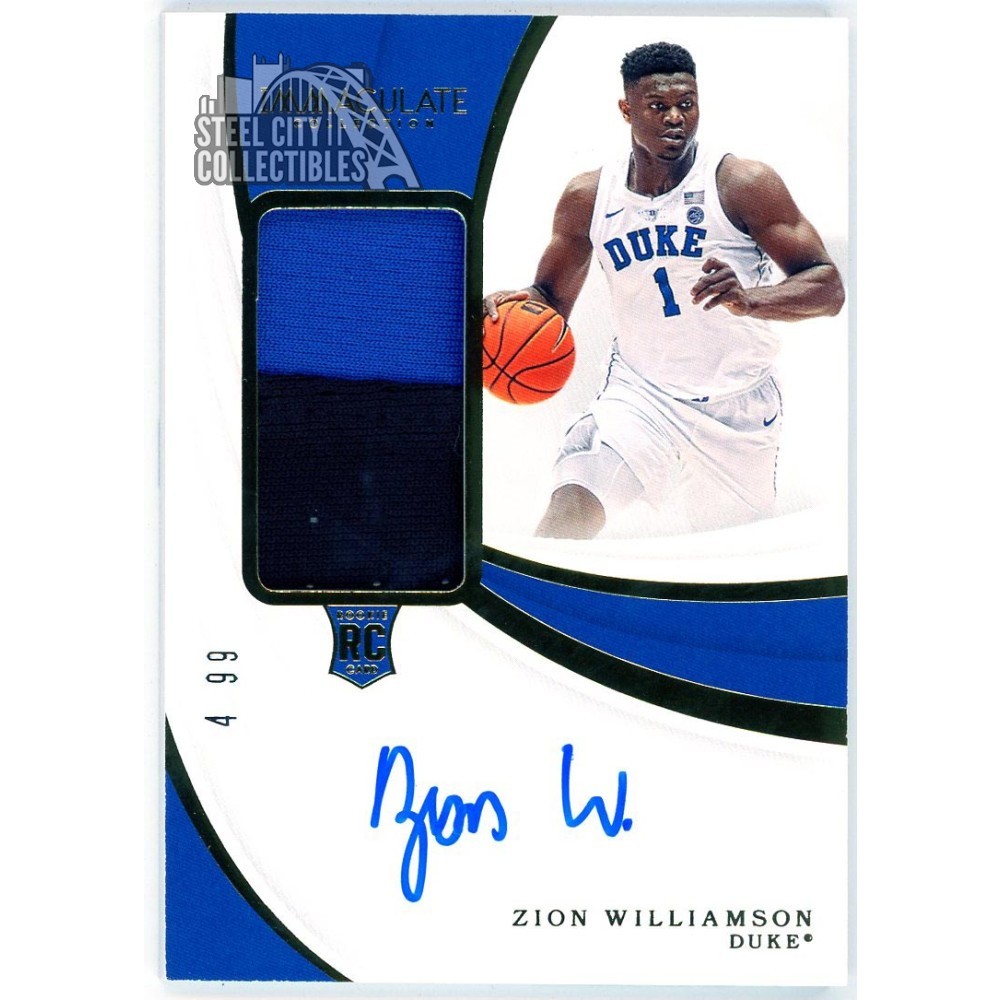 PANINI opulence ZION WILLIAMSON RCナイキパッチ Zion Williamson 2019-20 Panini Immaculate Rookie Patch Autograph