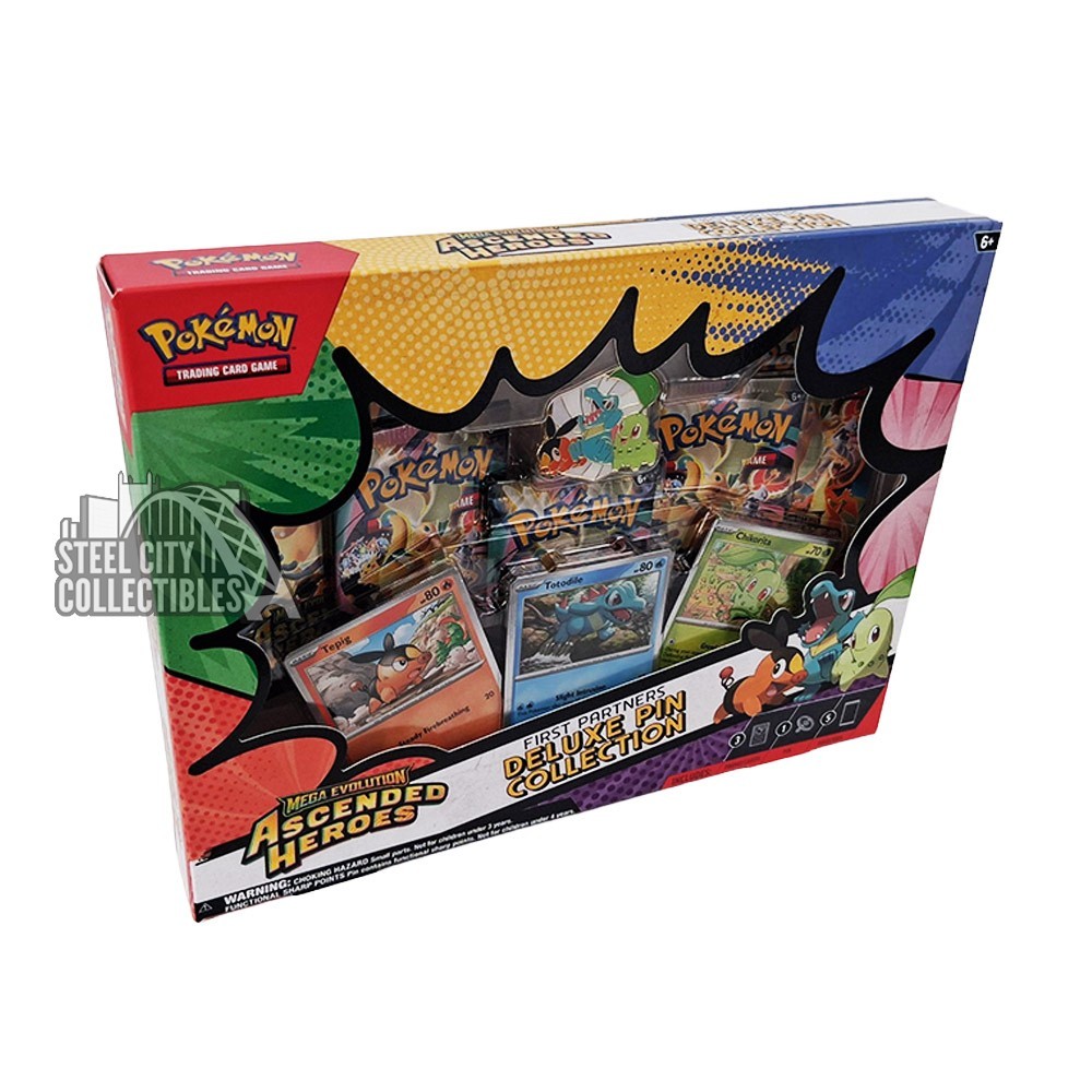 Pokemon Mega Evolution ME2.5 Ascended Heroes First Partners Deluxe Pin Collection Box | Steel City Collectibles Pokemon Mega Evolution ME2.5 Ascended Heroes First Partners Deluxe Pin Collection Box | Steel City Collectibles