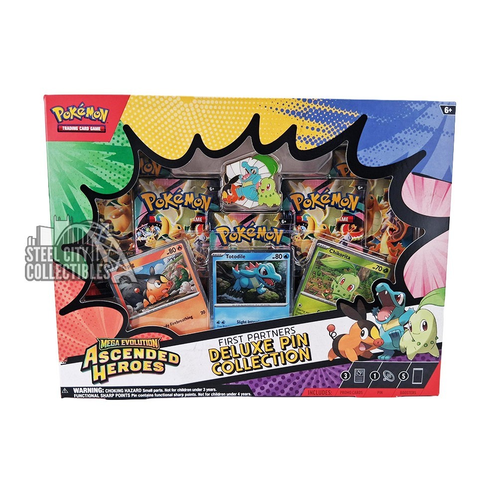 Pokemon Mega Evolution ME2.5 Ascended Heroes First Partners Deluxe Pin  Collection Box | Steel City Collectibles