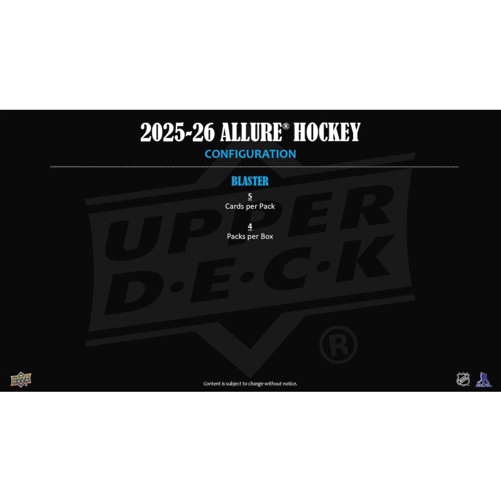 2025-26 Upper Deck Allure Hockey Blaster Box | Steel City Collectibles
