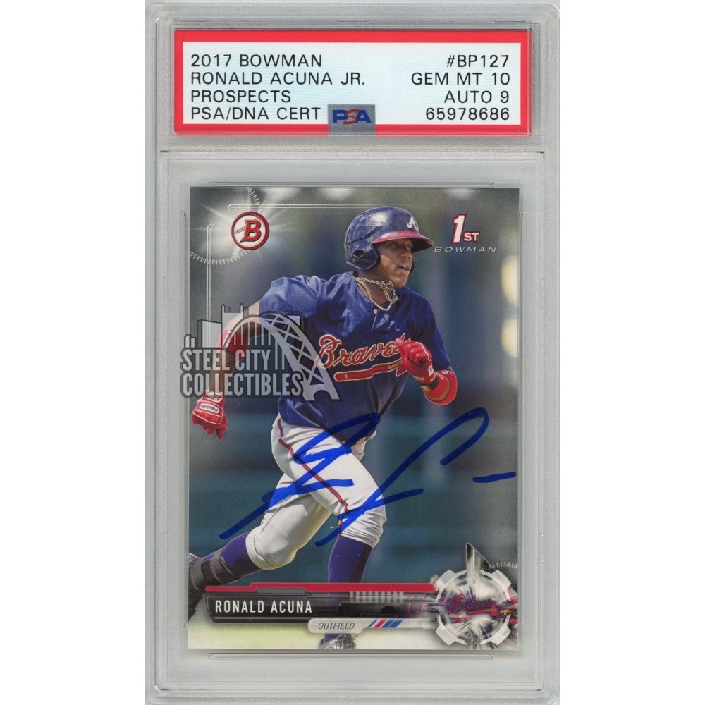 2017 Ronald Acuna Jr Bowman 1st PSA 10 - www.asshodriyah9.com