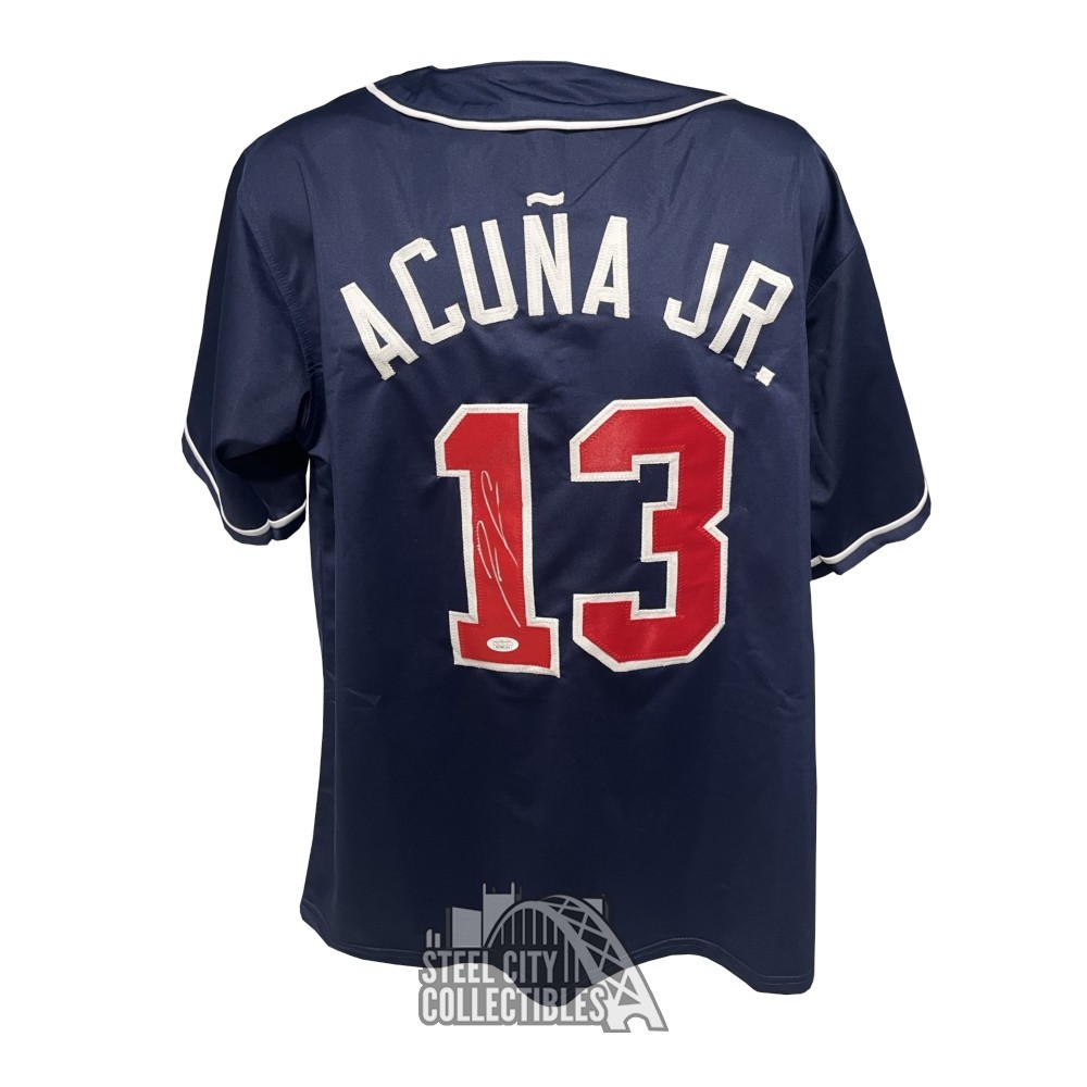 signed acuna jersey