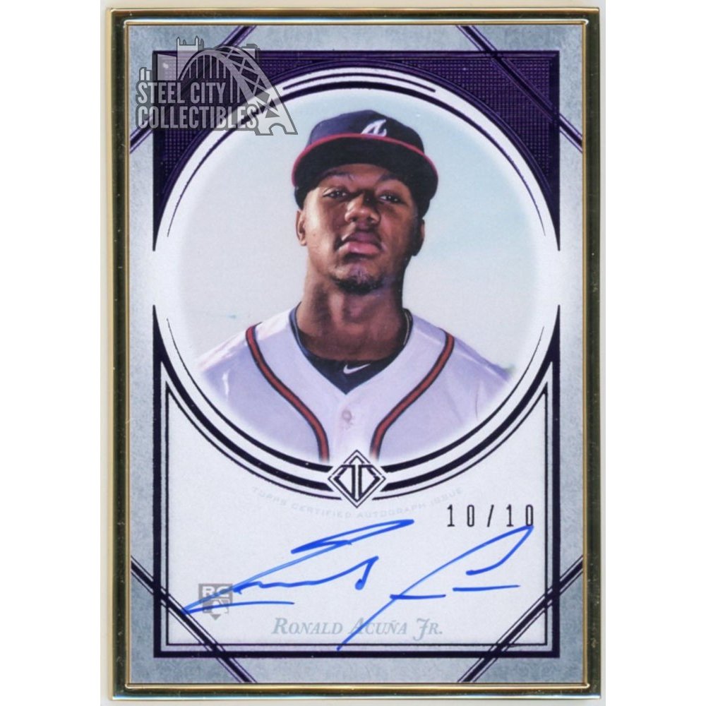 Ronald Acuna Jr 2018 Topps Transcendent Autograph Rookie RC Purple 