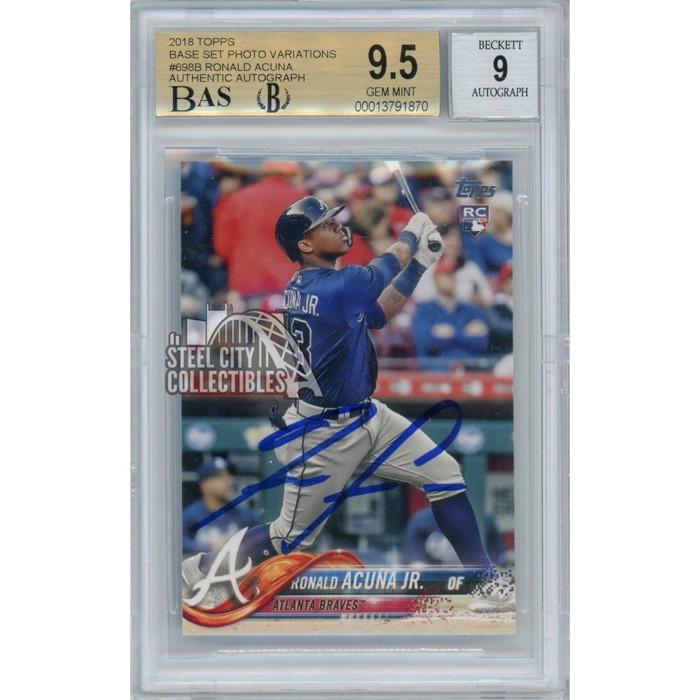 2018 TOPPS RONALD ACUNA JR. SP “BAT DOWN” アクーニャ ルーキー PSA9 