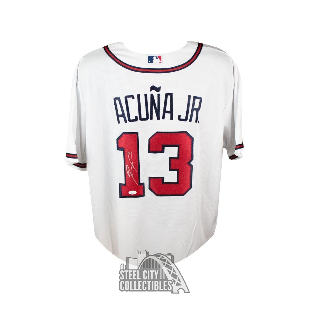 ronald acuna jr autographed jersey